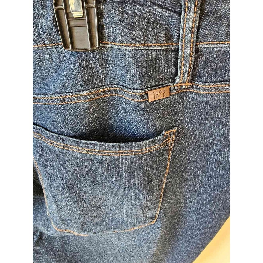 1822 Denim Women Plus 22W Dark Wash Skinny High Rise Stretch Jeans - Picture 4 of 8